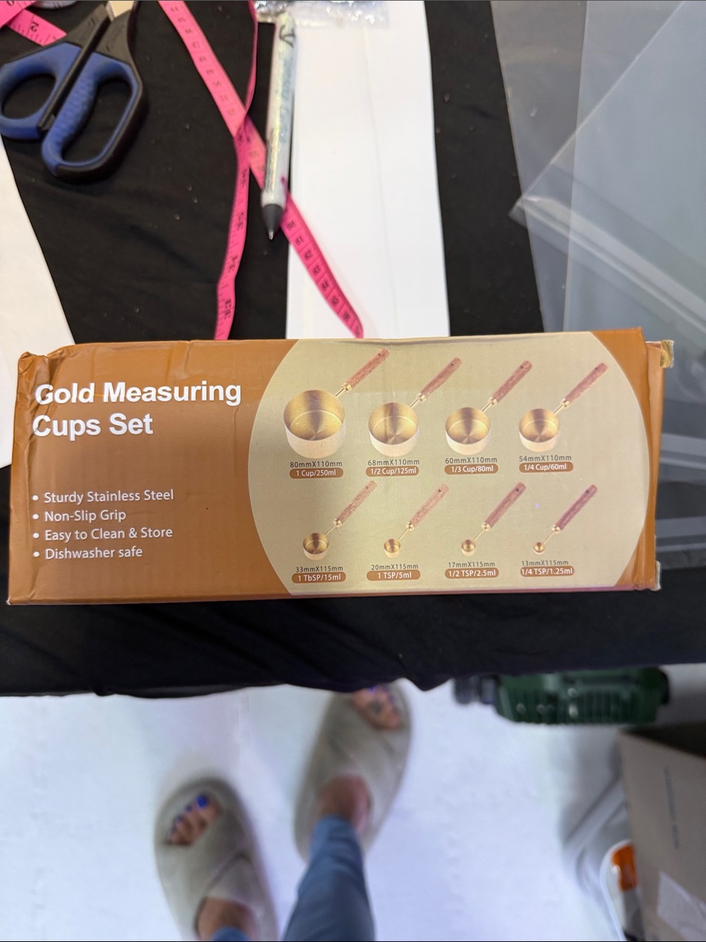 Gold Measuring Cups Set - Gold Stainless Steel